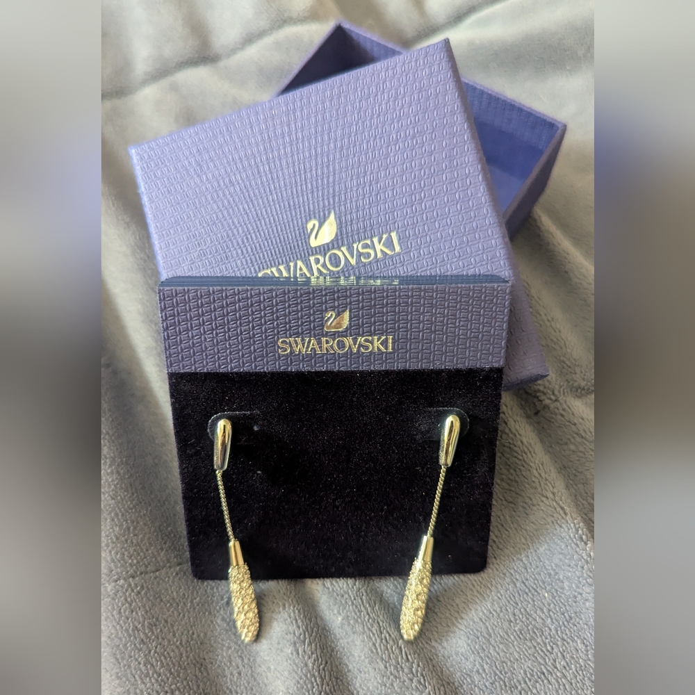 Swarovski Alicia pave drop crystal earrings